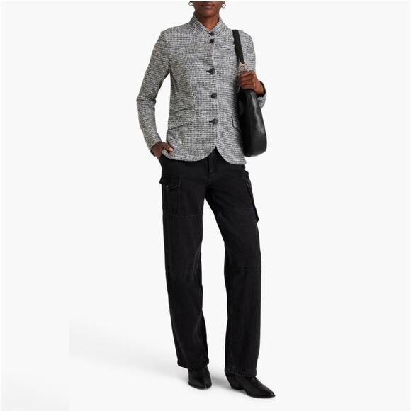 Rag & Bone Slade Italian Tweed Blazer Black Multi 00 - Picture 3 of 12